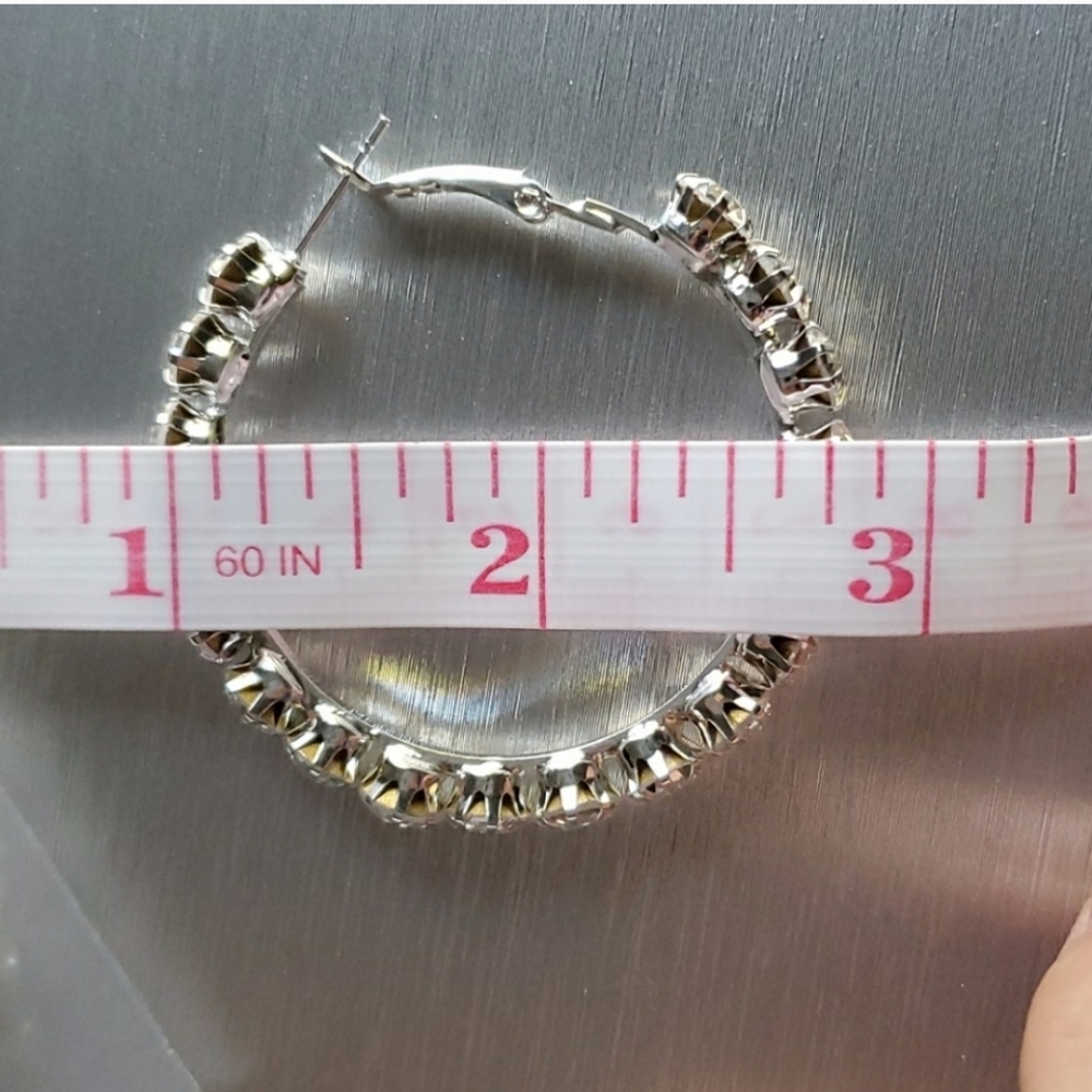 New Fashion Silver Hoop Earrings - Picture 7 of 7